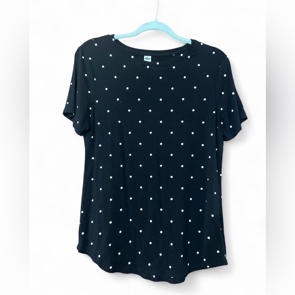 Old Navy Luxe Tee Polka Dot Top | Women’s Medium